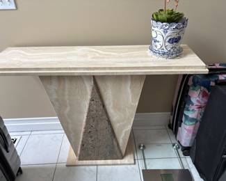 . . . marble entry table