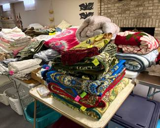 . . . high-end beautiful linens galore!