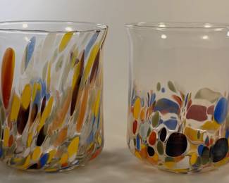 Murano glass mugs