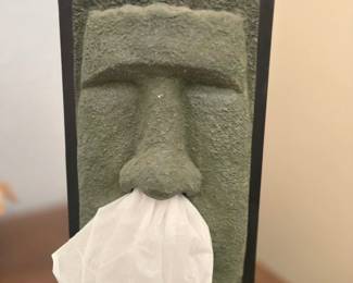 Vintage Kleenex Dispenser Easter Island
