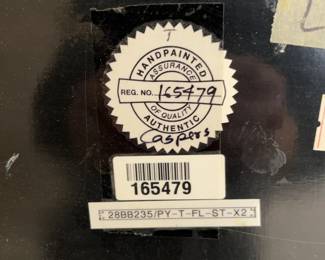 Robert Caspers Painting “Still Life With Flowers” and Ornate Gold Frame