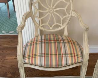 Pair of Wheel Back Hepplewhite Hickory Chair - Price per Two Chairs