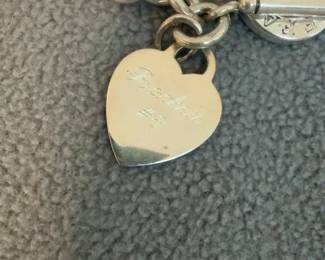 Tiffany & Co. Sterling Silver Heart Tag Toggle Bracelet