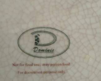 Red Faux Shagreen Round Trinket Box with Brass Artichoke Finial