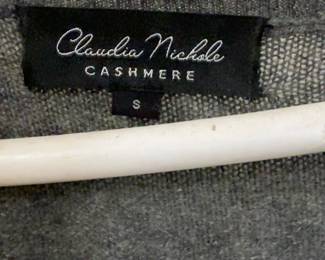 Claudia Nichole Cahmere Knit High-Low V-Neck Tunic Sweater Sz Small