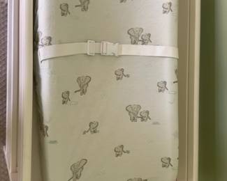 White Open-Shelf Baby Changing Table (33” x  21” x 37”)