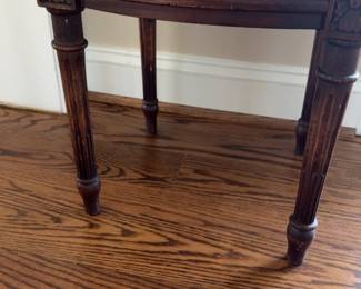 Kellogg Collection King Louis XVI style Needlepoint Vanity Stool