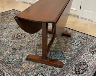 Kellogg Collection Dark Wood Drop-Leaf Dining Table