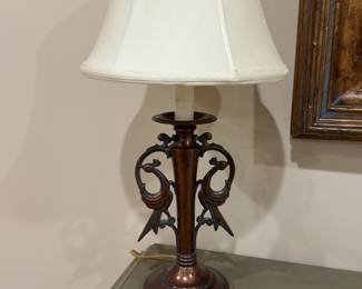 Copper Patina Table Lamp