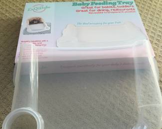 LuQiBabe Transparent Baby Feeding Tray for Table Chairs