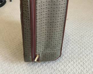 Hartmann Luggage Tweed Rolling Suitcase with Leather Trim