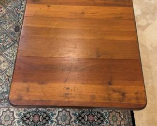 Vintage Wooden Drop-Leaf Gate Leg Side Table 