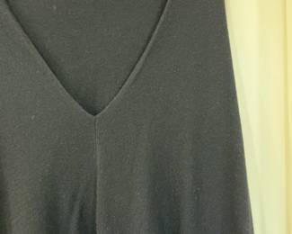 Minnie Rose Cashmere V-Neck Knit Poncho Cape OS