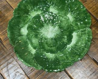 Jay Willfred Made in Italy Ceramic Cabbage Leaf Serving Plate - Price per Plate