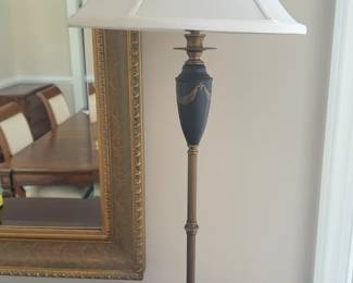 Pair of Kellogg Collection Column Table Lamps - 34” Tall - Sold as Set