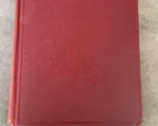 “The Outline of History” by H. G. Wells, Volume II, Vintage Red Hardcover Book with Cloth Binding, Macmillan, 1920