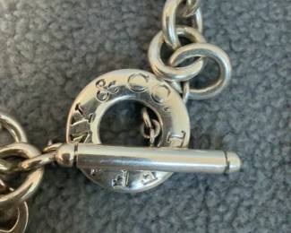 Tiffany & Co. Sterling Silver Heart Tag Toggle Bracelet