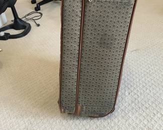 Hartmann Rolling Suitcase with Leather Accents