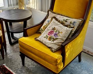 PAIR of MCM Chairs with original fabric!