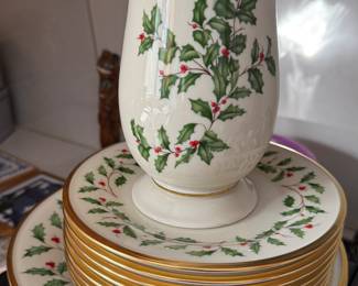 Lenox Holiday China Service for 8