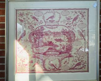 Vintage J Laughton Aviary Tapestry