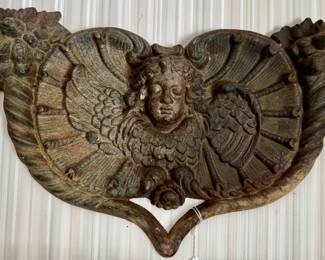 Super heavy angel wall plaque