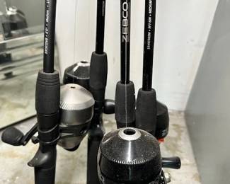 4 Fishing Poles 