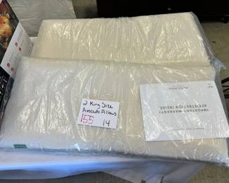 2 King Size Avocado Pillows