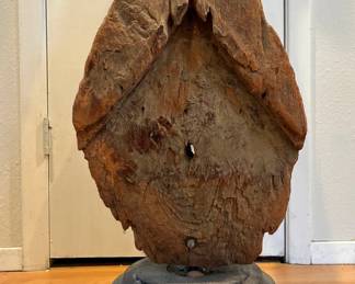 African kudu horn sculpture 