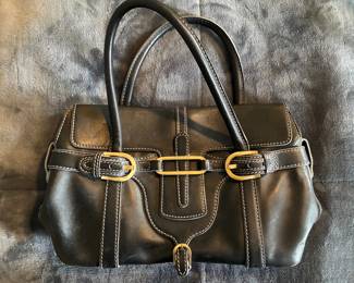 Jimmy Choo black leather handbag