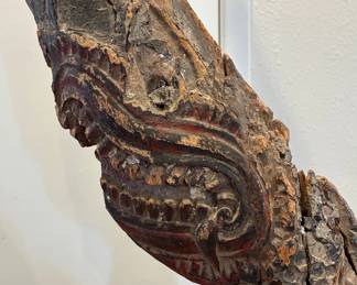 African kudu horn sculpture 