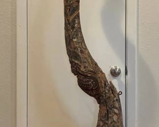 African kudu horn sculpture 