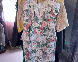 FABULOUS Clothing Collection Featuring Many Vintage Pieces From The 1980s Like.....Western Wear, Velvet Smoking Jackets, Corduroy Pants, Colorful Pant Suits, Snakeskin Sweaters, Rhinestoned & Bedazzled Blazers, Bell Bottom Dresses, & MORE! 