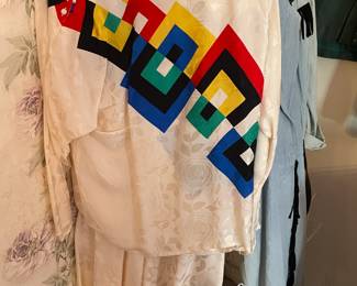 FABULOUS Clothing Collection Featuring Many Vintage Pieces From The 1980s Like.....Western Wear, Velvet Smoking Jackets, Corduroy Pants, Colorful Pant Suits, Snakeskin Sweaters, Rhinestoned & Bedazzled Blazers, Bell Bottom Dresses, & MORE! 