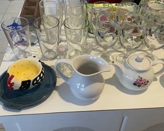 Assorted Kitchenware (China, Glassware, Serving Bowls, Small Appliances, Etc.)