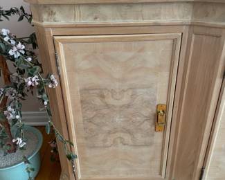 Blonde Wood Dining Room Buffet Cabinet (Drexel Heritage)