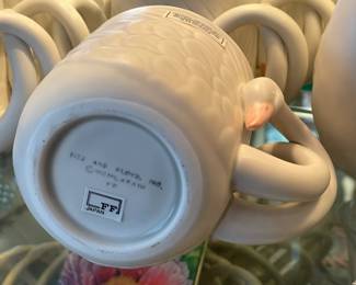 Vintage Fitz & Floyd Swan Mugs