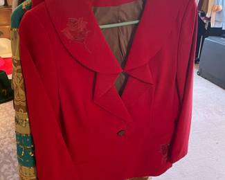 FABULOUS Clothing Collection Featuring Many Vintage Pieces From The 1980s Like.....Western Wear, Velvet Smoking Jackets, Corduroy Pants, Colorful Pant Suits, Snakeskin Sweaters, Rhinestoned & Bedazzled Blazers, Bell Bottom Dresses, & MORE! 
