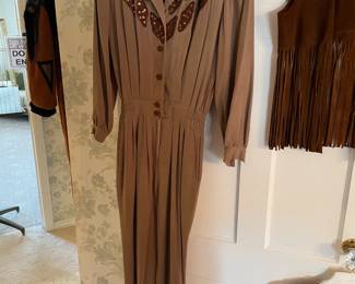 FABULOUS Clothing Collection Featuring Many Vintage Pieces From The 1980s Like.....Western Wear, Velvet Smoking Jackets, Corduroy Pants, Colorful Pant Suits, Snakeskin Sweaters, Rhinestoned & Bedazzled Blazers, Bell Bottom Dresses, & MORE! 