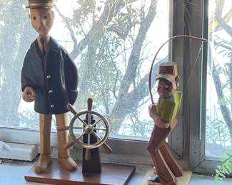 Carved Sailor Figures