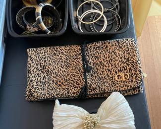 Assorted Costume Jewelry W/ David Yurman Classic Cable Bracelet In Sterling Silver W/ 14K Gold Accent