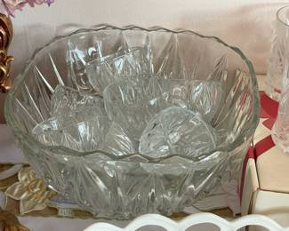Crystal Punch Bowl Set