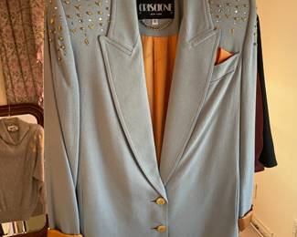 FABULOUS Clothing Collection Featuring Many Vintage Pieces From The 1980s Like.....Western Wear, Velvet Smoking Jackets, Corduroy Pants, Colorful Pant Suits, Snakeskin Sweaters, Rhinestoned & Bedazzled Blazers, Bell Bottom Dresses, & MORE! 