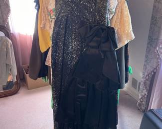 FABULOUS Clothing Collection Featuring Many Vintage Pieces From The 1980s Like.....Western Wear, Velvet Smoking Jackets, Corduroy Pants, Colorful Pant Suits, Snakeskin Sweaters, Rhinestoned & Bedazzled Blazers, Bell Bottom Dresses, & MORE! 