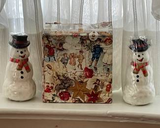 Snowman Candles