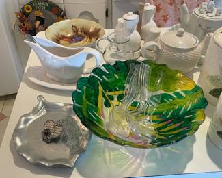 Assorted Kitchenware (China, Glassware, Serving Bowls, Small Appliances, Etc.)