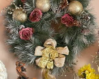 Large Christmas Floral Wreath