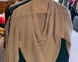 FABULOUS Clothing Collection Featuring Many Vintage Pieces From The 1980s Like.....Western Wear, Velvet Smoking Jackets, Corduroy Pants, Colorful Pant Suits, Snakeskin Sweaters, Rhinestoned & Bedazzled Blazers, Bell Bottom Dresses, & MORE! 