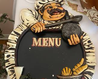 Chef Chalkboard Menu