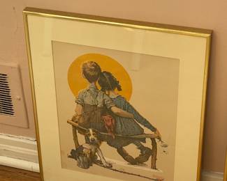 Framed Norman Rockwell Art